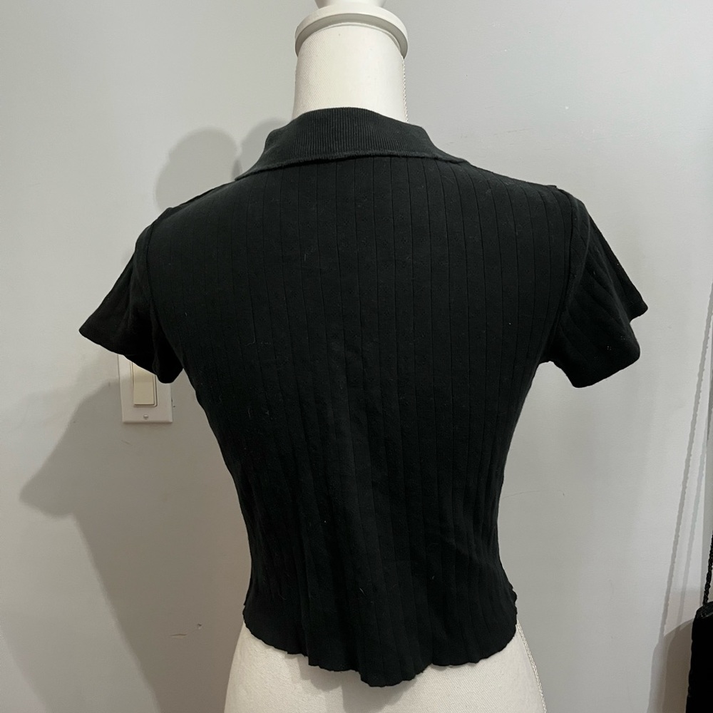 Brandy Melville Collared Button Down Short Sleeve - image 2